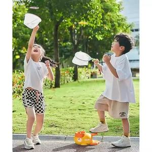 Juguetes deportivos para patio al aire libre, <span class=keywords><strong>juego</strong></span> de entrenamiento de pato <span class=keywords><strong>Frisby</strong></span>, juguetes de tiro y captura, <span class=keywords><strong>juego</strong></span> de platillo volador de disco volador para niños - Product Image 4