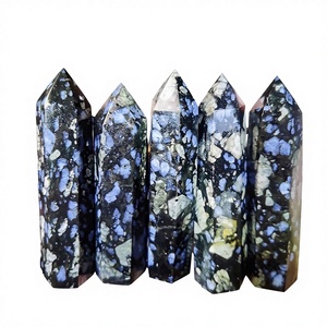 Wholesale Blue Larvikite High Quality Healing Stone <b>Crystal</b> Tower and <b>Ball</b> Polished for Home Decoration - Product Image 1