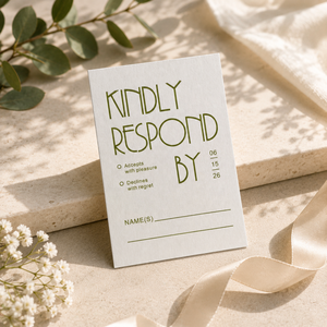 Suite d'invitations de <span class=keywords><strong>mariage</strong></span> personnalisées au design Art Déco minimaliste avec carte RSVP, insert d'informations et ensemble d'enveloppes assorties - Product Image 3