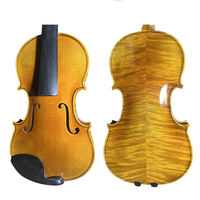 Violon professionnel taille 4/4 fait main, son magnifique, finition vernie, grain clair