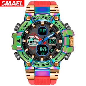 Reloj de Cuarzo para Hombre SMAEL 8027, Relojes Deportivos de Pulsera, Resistentes al Agua 50M, Reloj Despertador, Relojes Analógicos Digitales para Hombre - Product Image 4