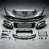Ensemble complet de pare-chocs avant pour Mercedes-Benz Classe S W222 18-22 avec phares multi-faisceaux, calandre chromée, accessoires Mercedes