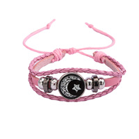 Collection de bracelets lumineux pour couples en gros, designs multi-couches en cuir tressé et en ficelle, en paires assorties