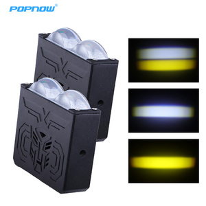 Nuevas Luces LED de 12V con 2 Lentes, Luces de Conducción Diurna, Ventilador, <span class=keywords><strong>IP68</strong></span> Impermeables, Doble Color 3000K 6000K, Luces LED Delanteras para Parrilla de Coche - Product Image 2