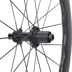 Ruote in carbonio 700C con freno a disco, larghezza 3,5 mm / 5,2 mm, per bici da corsa, profondità 45-50 mm, larghezza 28 mm, cerchio ondulato, compatibili XDR HG - Product Image 5