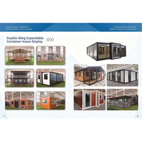 Maison conteneur extensible à double aile 30 pieds 40 pieds, cabine de vie modulaire