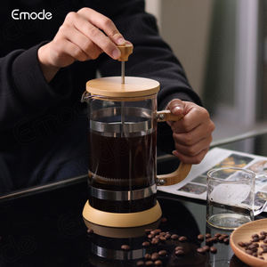 Cafetière à piston <span class=keywords><strong>en</strong></span> bambou écologique OEM avec filtre <span class=keywords><strong>en</strong></span> acier inoxydable multicouche - Product Image 5