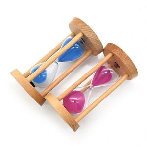 Reloj de Arena de Madera con Logotipo Personalizado, Temporizador de Arena Decorativo de 5 Minutos - Product Image 1