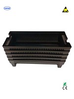 Boîte de rangement antistatique Leenol neuve pour bobines SMT, double rangée, en plastique noir, 560*360*90mm, support de stockage antistatique pour bobines