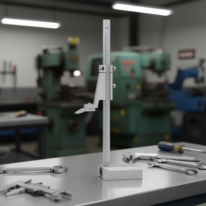 Calibrador de Altura Fervi de Acero Cromado Mate 0-300mm, Herramienta de Medición de Precisión para Uso en Taller - Product Image 3