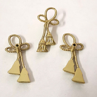 Poignées et Boutons Décoratifs en Laiton Antique avec Pompons Suspendus pour Armoires, Tiroirs, Portes, Penderies et Meubles à Vin
