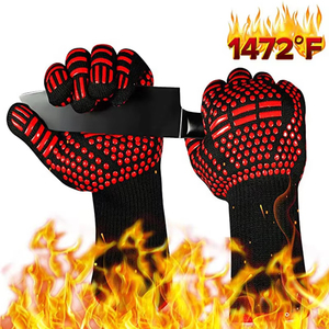 Guantes para Horno y Barbacoa, Resistentes a Altas Temperaturas, Guantes Anti-Calor de 800 Grados, Guantes Aislantes para Hornear - Product Image 5