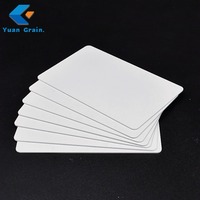 Kartu Bisnis RFID Tahan Air NFC dengan Mini Tag Chip NTAG213 NTAG215 NTAG216 13.56MHz PVC Putih untuk Pembayaran Keanggotaan Hotel