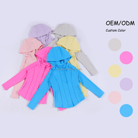 Ensemble de yoga pour filles, pantalon évasé à bord festonné, vêtements de sport pour enfants, tenue de sport deux pièces respirante et très extensible, vêtements doux