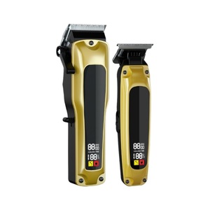 Hair Clipper Electric <b>Trimmer</b> With Digital Display Rechargeable Washable For Salon Use Stainless Steel Blade IPX4 Waterproof - Product Image 5
