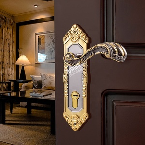 Maniglie per Porte in Alluminio e Ferro dal Design Moderno Europeo, Fissaggio a Vite, Maniglia per <span class=keywords><strong>Porta</strong></span> del Bagno - Product Image 4