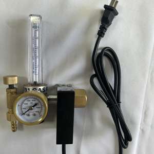 Usine directement vente vanne électromagnétique chauffage laiton 191 argon régulateur de <span class=keywords><strong>CO2</strong></span> 36V/220V avec débitmètre - Product Image 4