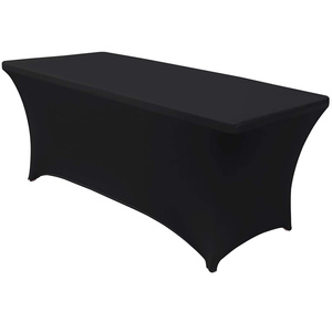 Custom Table <strong>Cloth</strong> Trade Show Sublimation Printed logo Polyester Waterproof Fitted Stretch Spandex Table Cover Table <strong>Cloths</strong>
