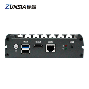 Zunsia Celeron J1900 <span class=keywords><strong>Atom</strong></span> E3845 Pfsense pare-feu Mini PC 6 2.5G Lan 1 * COM RS232 DDR3 8GB routeur industriel sans ventilateur Nano Mini PC - Product Image 4