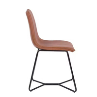 Chaise de salle à manger moderne en cuir PU, style vintage, mobilier de cuisine, salon, siège confortable pour la maison