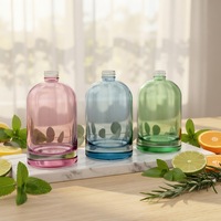 Bouteille en verre colorée réutilisable, petite, vide, pour diffuseur d'arômes, diffuseur de parfum d'intérieur, bouteilles en verre pour diffuseur de roseaux