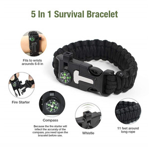 Profesional al aire libre <span class=keywords><strong>18</strong></span> en 1 supervivencia coche emergencia Camping SOS conjunto de herramientas Kit brújula y llave de supervivencia - Product Image 2