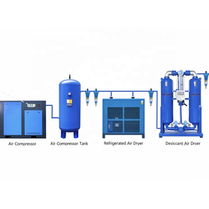 เครื่องอัดอากาศแบบสกรู Airhorse 7.5KW 11KW 15KW 22KW 30KW 37kw 1100ลิตร/นาที 2400ลิตร 3600ลิตร 8บาร์ 10บาร์ 16บาร์ 12บาร์ พร้อมเครื่องทำลมแห้ง ถังขนาด 1000 ลิตร - Product Image 1
