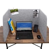 Panneau acoustique en feutre de haute qualité, panneau en tissu polyester, isolation phonique pour bureau, facile à installer/déposer