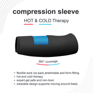 Ice Sleeve Ice &amp; <strong>Heat</strong> Therapy Compression Sleeve- Reusable, Flexible <strong>Gel</strong> Hot/Cold Pack, 360 Coverage for Knee, Elbow, Ankle - Product Image 2