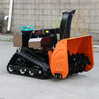 Souffleuse à neige télécommandée, machine de déneigement avec réglage de hauteur à distance pour terrain de sport
