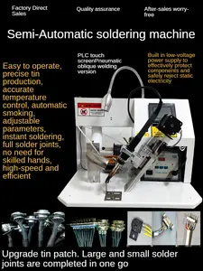 XXZ-013Electric-inclined Semi-Automatische Soldeermachine Voetbediende Usb-Kabel Printplaat Luchtvaart Plug Soldeermachine