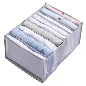 Organizador <span class=keywords><strong>de</strong></span> ropa plegable y lavable para cajones <span class=keywords><strong>de</strong></span> armario, divisores <span class=keywords><strong>de</strong></span> almacenamiento para camisetas, jeans y ropa interior - Product Image 6