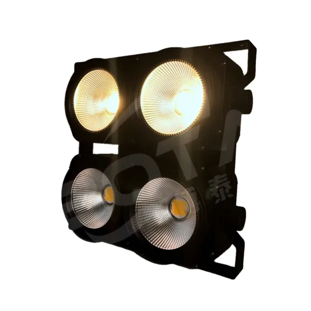 Botai 4x100W 4 Eyes 4*100W DMX512 COB Blinder Audience LED Blinder Par Light for Theater Studio