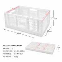 Caisse pliable ventilée en HDPE de qualité alimentaire pour fruits, en maille durable, idéale pour l'agriculture – Offre spéciale