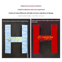 Module LED Super Lumineux pour Lettres, 3 Lumières, Moulage par Injection, Étanche IP68, DC 12V, Boîte Lumineuse pour Enseigne Publicitaire de Magasin