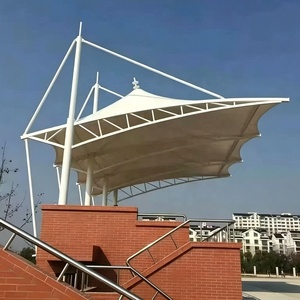 Structure de toit en membrane tendue pour gradins, abri anti-pluie et pare-soleil pour gradins sportifs - Product Image 1
