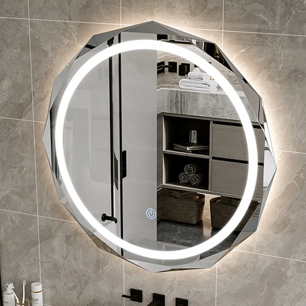 매직 미러 최고 품질 맞춤형 호텔 LED 욕실 거울 숨겨진 벽걸이 형 거울 메모리 기능
