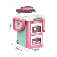 Table de maquillage multifonction 2 en 1 pour filles, jouet de simulation de maquillage, table de jeu de rôle pour enfants, valise de maquillage