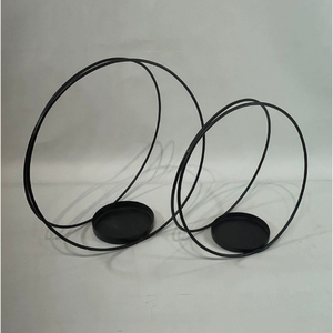 Juego de Portavelas Circulares de Metal Minimalistas Modernos, un Impresionante Accesorio de Decoración, Colección a Precio de Mayoreo - Product Image 3