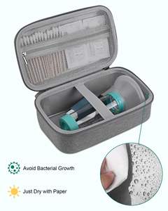 Étui portable pour <span class=keywords><strong>inhalateur</strong></span> d'asthme, nébuliseur et dispositif d'espacement – Rangement pour tous les modèles d'inhalateurs – Étui de transport pour masques - Product Image 3