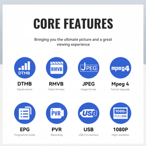 Antenne TV numérique intérieure et extérieure HD DTMB Aucun réseau requis-Antenne récepteur d'ondes de sol - Product Image 1