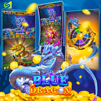 Nueva Máquina de Juego Original de Lujo para 1 Jugador, Operada con Monedas, Modelo Blue Dragon, Juego Panda Link Nudge, PCB