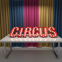 Grand enseigne néon LED 3D lumineuse pour mariages, lettres lumineuses en métal pour usage intérieur, alimentation par prise secteur, hôtels, bars, centres commerciaux