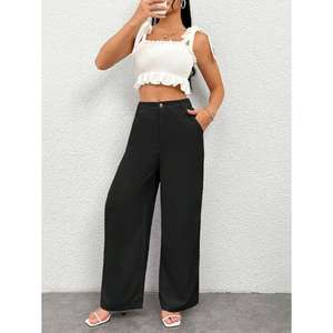 Pantalon décontracté écologique avec motif brodé POLYSTERBLEND Tailles S-XL XXL - Product Image 1