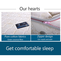 Matelas hybride à ressorts Best Seller 20 cm, ressorts Bonnell continus, bordure en velours tricoté, haute densité, garantie 10 ans, mobilier de maison