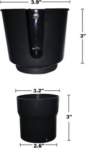 ハイドロフラスコ32オンスおよび40オンス、<span class=keywords><strong>Nalgene</strong></span> 32オンス、および幅3.8インチまでのその他の大型ボトル用のカーカップホルダーエキスパンダー - Product Image 3