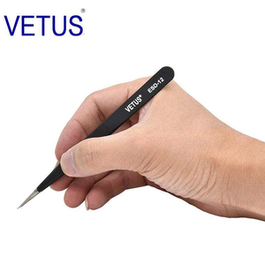 ESD-12 chống tĩnh Nhíp nhựa cho thiết bị điện tử/ESD an toàn nhựa Tweezer/chống tĩnh điện phòng thí nghiệm công cụ - Product Image 5