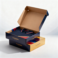 Boîte d'expédition en carton ondulé personnalisée pour t-shirts et vêtements |   Emballage en carton recyclable avec laminage mat - Fabrication en usine