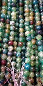 ลูกปัดพลอยหินธรรมชาติอาเกตทรงหลวมลายมังกร - Product Image 3