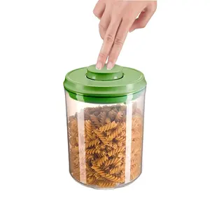 LFGB Approved 1 Touch Button Innovative And Cheap Home Gifts / New Household Items Gift Plastic Storage Container For Kitchen